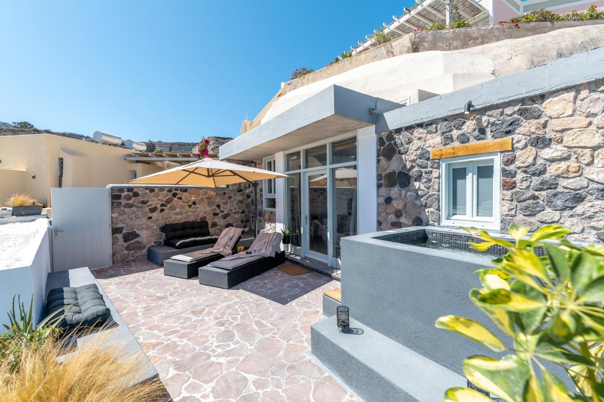 Geminos Complex Villas Kamári エクステリア 写真